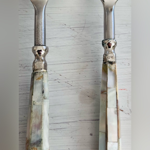 Anthropologie Mother-Of-Pearl Flatware 5 Piece Setting - Picture 5 of 8